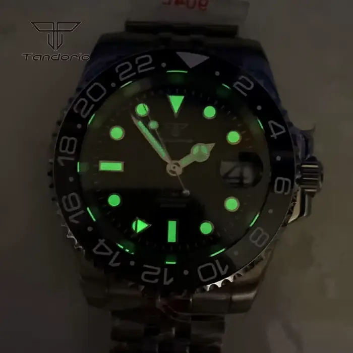 Montre Tandorio Gstuff Mécanique pour Homme Style Mode et Décontracté Résistante à L'Eau Occasions Spéciales Plongée et Vie Quotidienne
