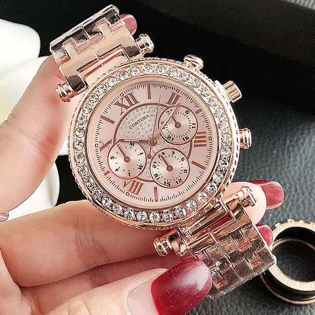 Montre-bracelet à quartz argentée pour femme, montres pour femme, marque de créateur de luxe, nouvel