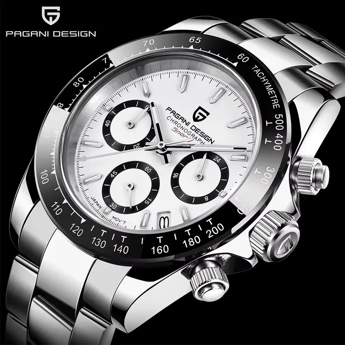 2025 PAGANI DESIGN nouveau PD1644 cadran météorite mode hommes montres à Quartz 100M verre saphir chronographe relogio masculin