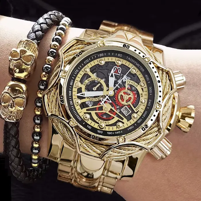 Montre Homme de Luxe à Grand Cadran Style Européen et Américain