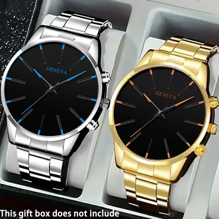 Montre à quartz élégante pour hommes