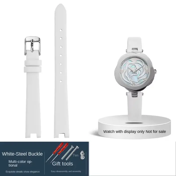Pour CIGA Design femmes Concave R série Rose montre 32/39.5mm cadran bracelet en cuir 12mm 16mm roug