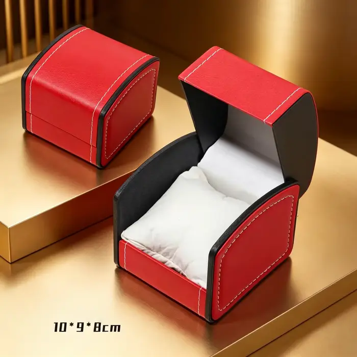 Boîte à montre octogonale en cuir PU pour hommes et femmes, emballage incurvé pour montres Seiko, Ca