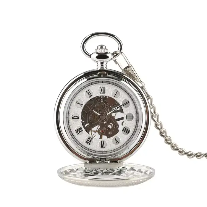 Montre de poche en argent pour hommes