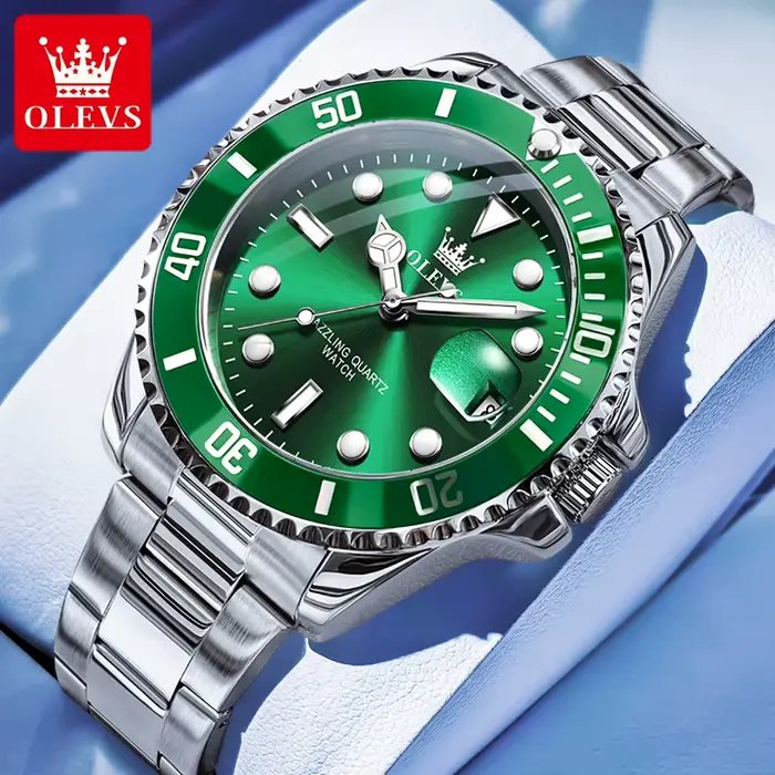 OLEVS montres pour hommes 5885G Top marque classique de luxe mode montre à Quartz originale pour homme plongée chronométrage lunette étanche lumineuse