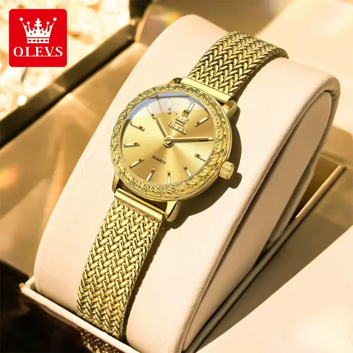Montres OLEVS 5643 pour femmes, montre à quartz de marque haut de gamme pour femmes, bracelet en aci