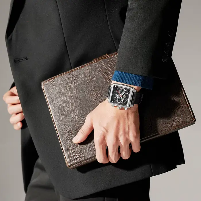 Montre mécanique pour hommes chronographe multifonctionnel 7750