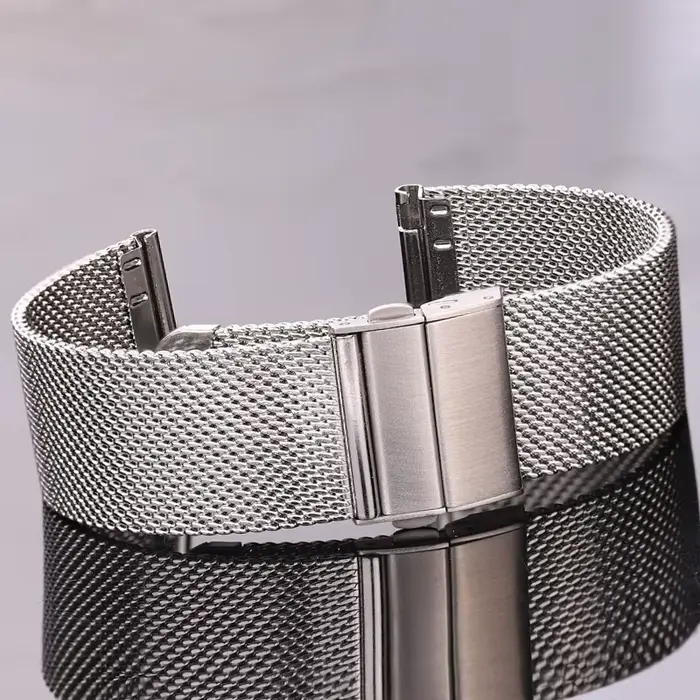 Bracelet de montre en maille milanaise 16 18 20 22 mm à libération rapide en acier inoxydable pour G
