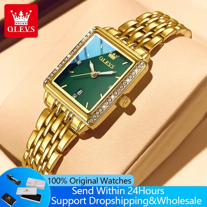 OLEVS 9995 montre pour femme de luxe élégant Quartz dames montre-bracelet haut de gamme étanche lumineux Date