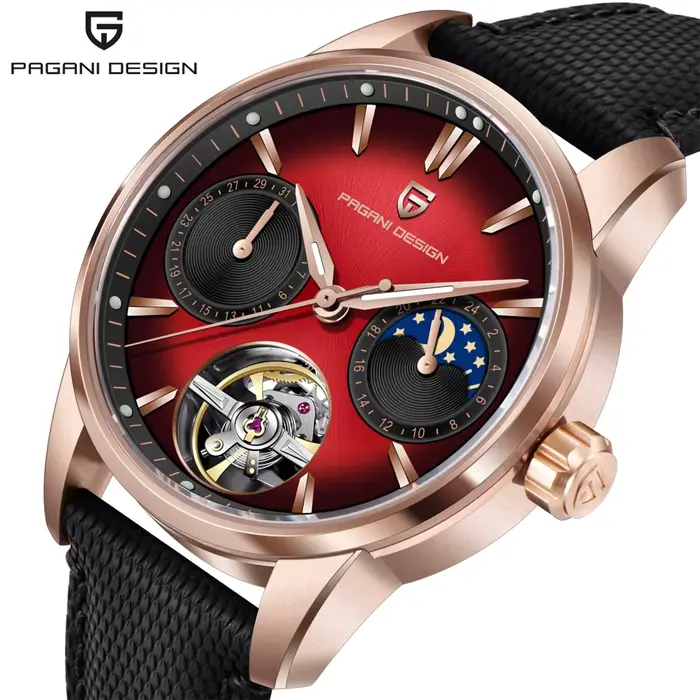 Pagani Design 2025 nouveau 41MM luxe automatique mécanique montre pour hommes en acier inoxydable 10bar étanche pilote