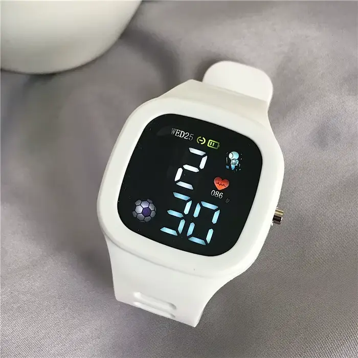 Mode hommes femmes montre Led montre de sport numérique grand cadran montres numériques Silicone hom
