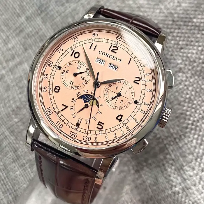 Montre automatique pour hommes Multification Date jour mois année 316L