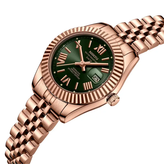 NIBOSI montre pour femme analogique Quartz étanche dames montres avec Date délicate or mode luxe mon