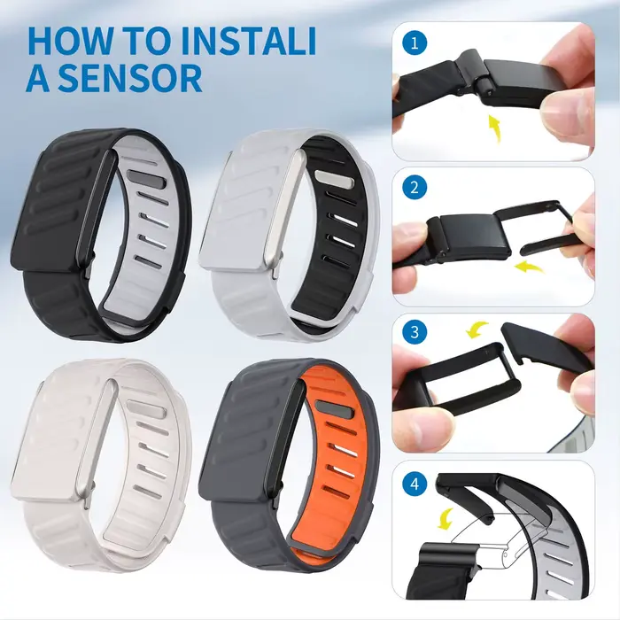 Bracelet de montre sportif en silicone double couleur avec cadre métallique pour Whoop 5.0 occassions sportives et mode