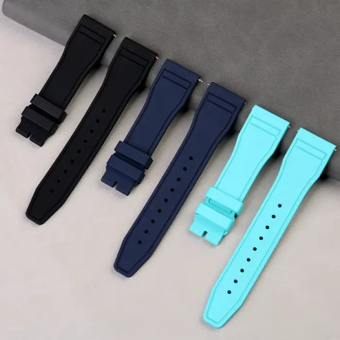 Bracelets de montre à dégagement rapide pour IWC PILOT Portugal PORTOFINO de qualité supérieure en silicone largeur 20mm 21mm 22mm pour femmes et hommes occasions sportives et formelles