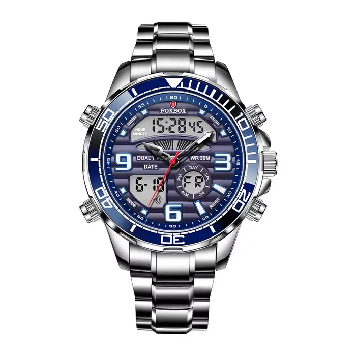 2025 LIGE marque Foxbox numérique hommes montres haut de gamme Sport montre-bracelet à Quartz pour h