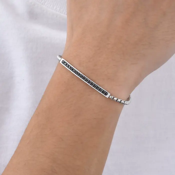 Zunderly-Bracelets de perles carrées pour hommes et femmes