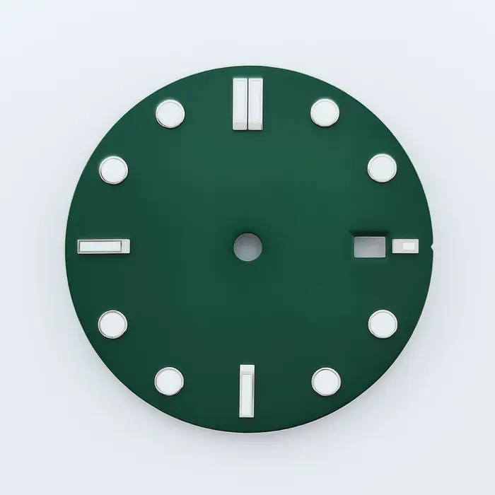 Corgeut-Cadran de montre stérile, 32mm, noir, bleu, vert, blanc, lumineux, mouvement NH34, NH35, 3/3