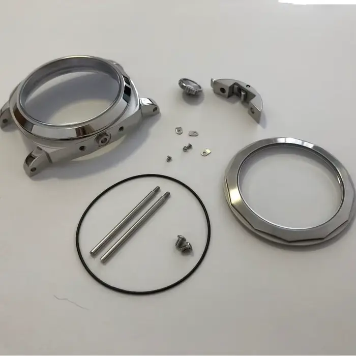 44mm SION L En Acier Inoxydable Poli 6497 Boîtier napGlass Ou Saphir Clip Fit ETA 6497/6498 ST3600/3621 Mouvement BK0522-24
