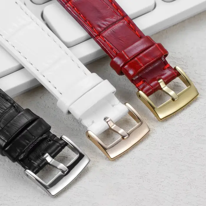 Bracelet de montre en acier inoxydable et cuir de vache pour montres Swarovski, élégant et résistant pour femmes occasions sportives