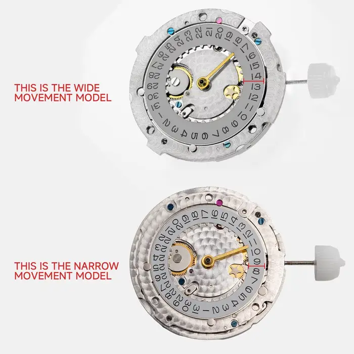 Mouvement mécanique FancyWrist avec balancier bleu pour homme et femme, mouvement SUB/DJ, option de couleur blanche ou rouge, horlogerie de prestige pour toutes les occasions
