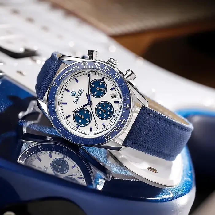 LAULEX – montre à quartz de luxe en acier inoxydable