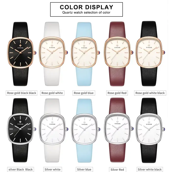 Montre blanche à quartz pour femme