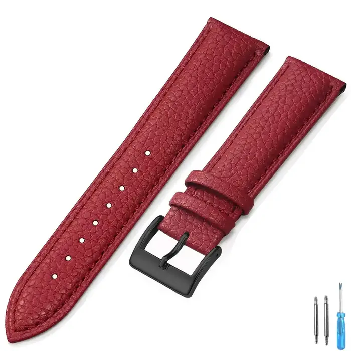 Bracelet de montre en cuir véritable 16mm 18mm 20mm 22mm 24mm