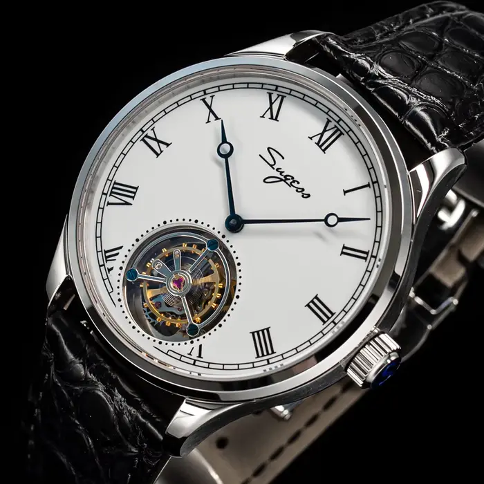 Sugess-Montre Tourbillon de Luxe pour Homme