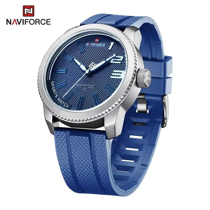 NAVIFORCE montres haut de gamme marque militaire Sport montre hommes Silicone étanche