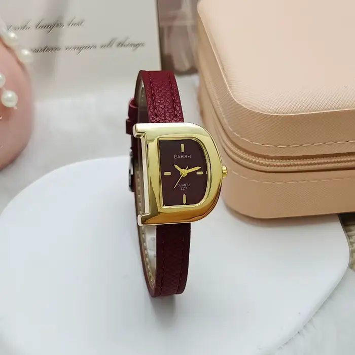 Montre à cadran de style D pour femmes