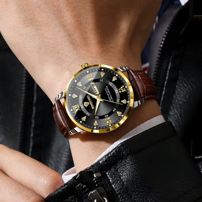 Montres à quartz BINBOND pour hommes