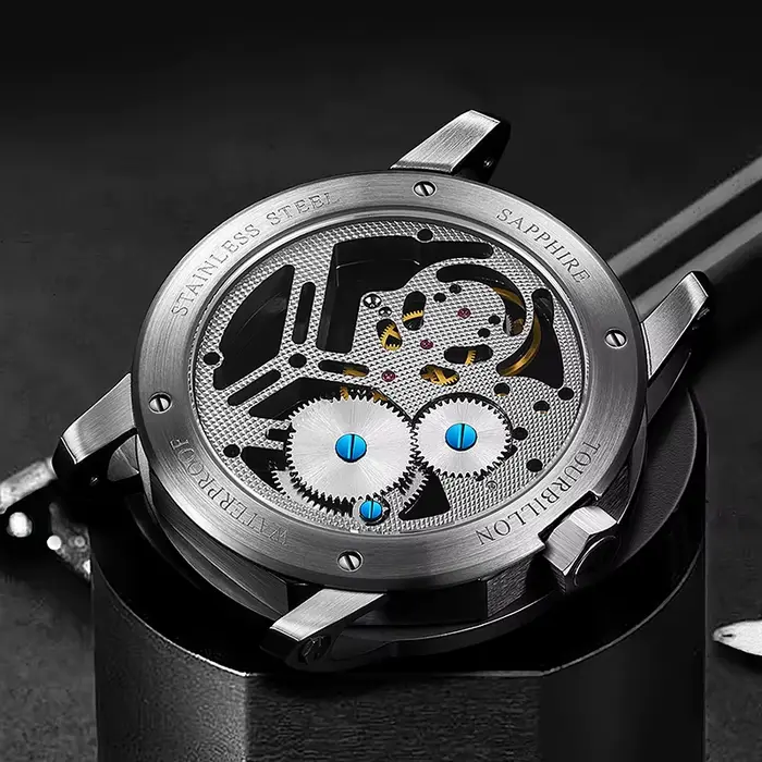 JINLERY montre de sport de luxe véritable Tourbillon