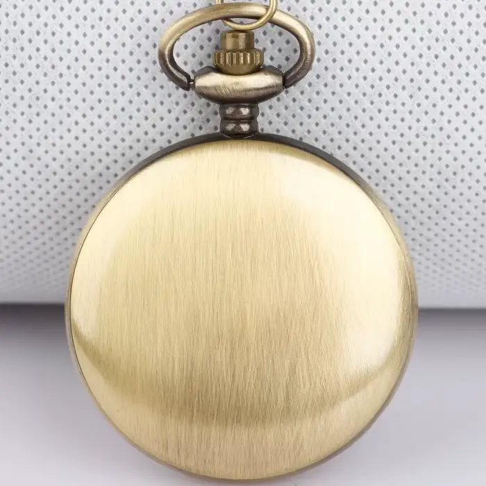 Montre de poche vintage en or vieilli pour hommes