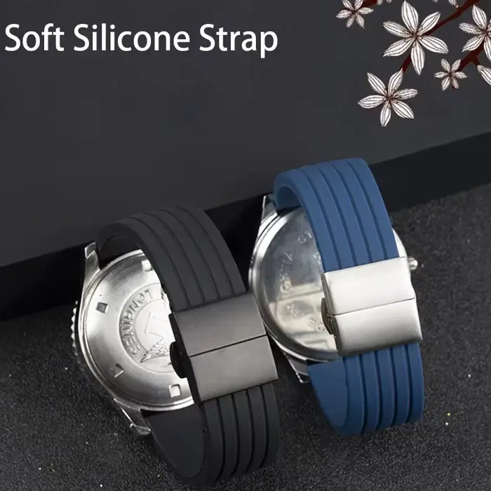 Bracelet de montre étanche en caoutchouc de Silicone