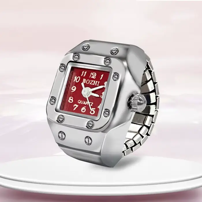 Montres Bagues Tendance pour Femmes et Hommes 2025 – Montres à Quartz Unisexe pour Fêtes, Bijoux Cadeaux pour Couples