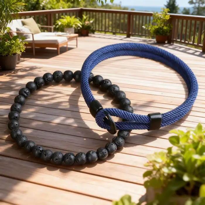 Ensemble de bracelets classiques en perles d'ancre pour hommes