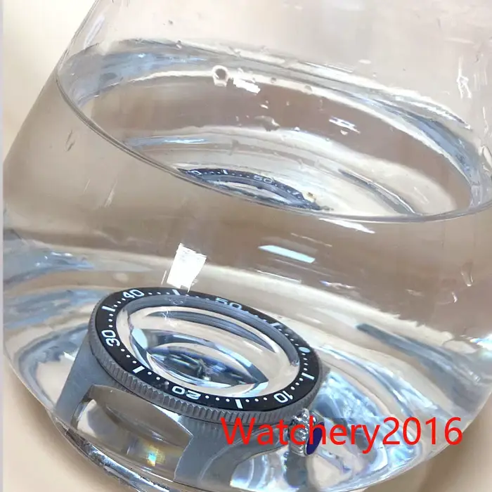 Tandorio 62MAS NH35 PT5000 mouvement automatique AR dôme verre saphir lumineux 300M étanche plongeur hommes montre bracelet gaufré