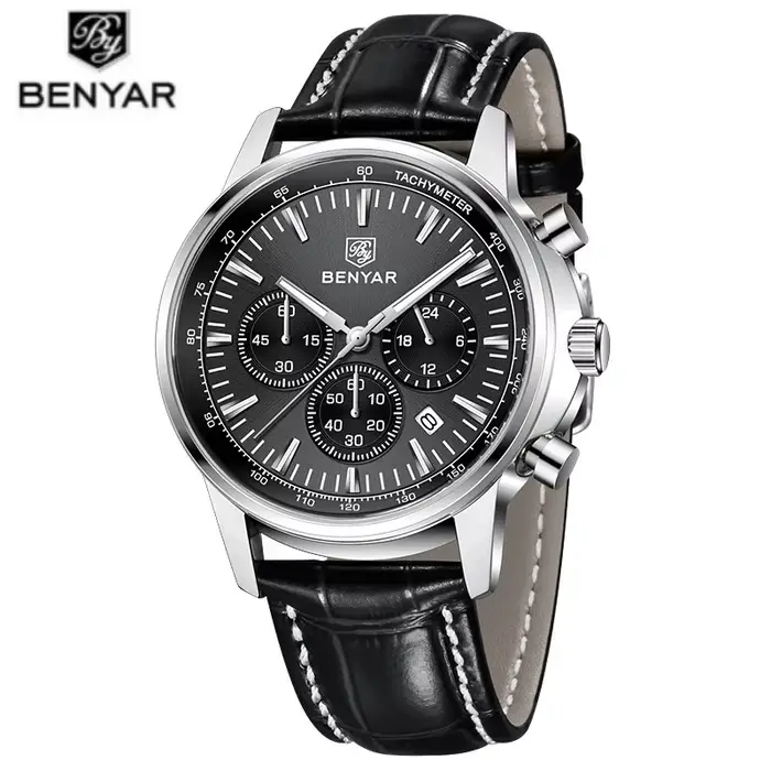 BENYAR 5213 montres pour hommes montre à Quartz de luxe de marque supérieure pour homme chronographe