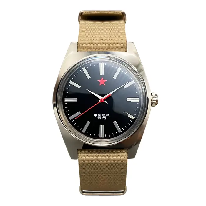 Montre mécanique pour hommes Shanghai 8120, mouvement mécanique manuel, montre chinoise rétro de 36 