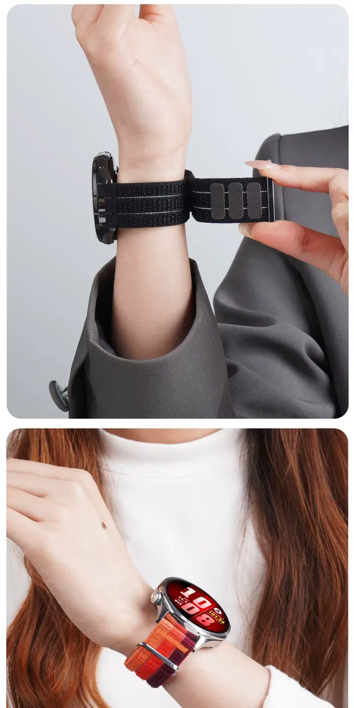 Bracelet en nylon respirant pour montre connectée HUAWEI Watch Fit 5/5 Pro/4/4 Pro/3