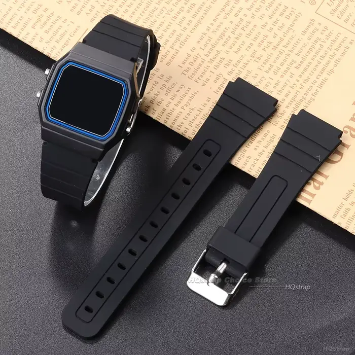 Bracelet de montre en Silicone 18mm pour Casio W800H