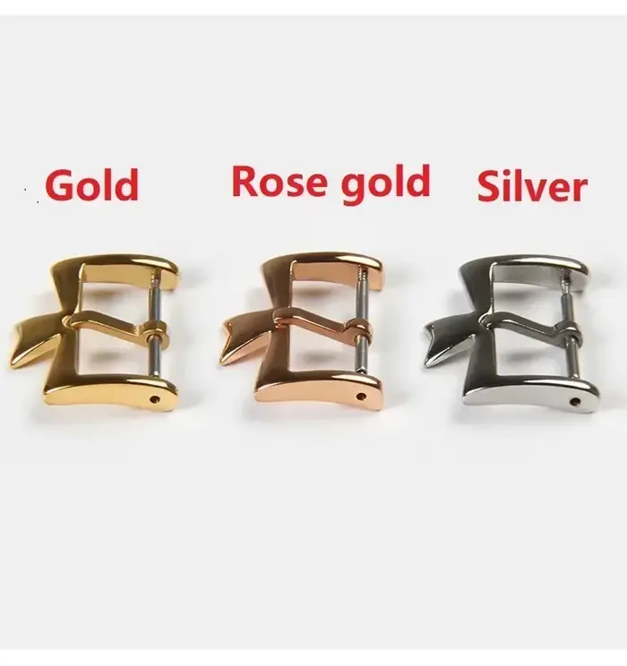 Boucle à ardillon en acier inoxydable pour montres Vacheron Constantin en argenté, doré, or rose et autres couleurs pour femmes et hommes occasions spéciales