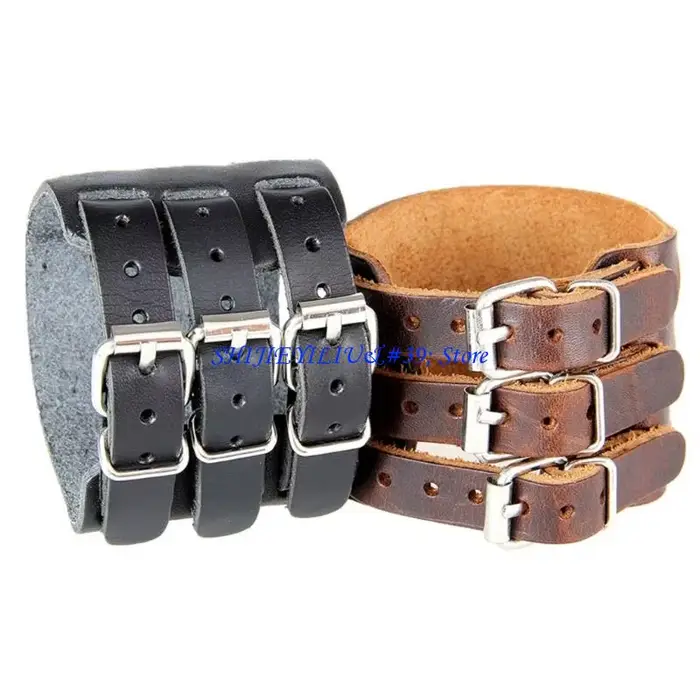 E21F – Bracelet manchette en réglable pour hommes