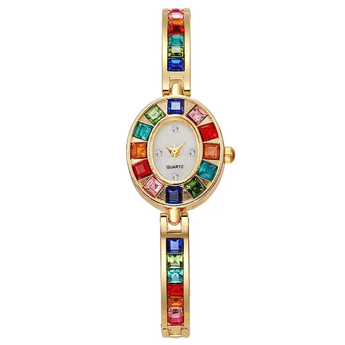 Mode strass femmes montre cadran carré dames montres à Quartz Bracelet bande