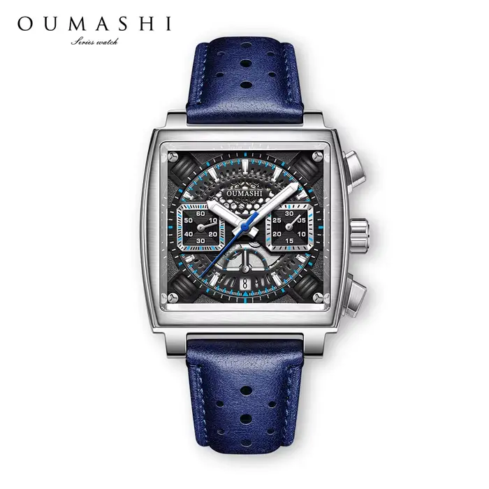 Montre mécanique pour hommes chronographe multifonctionnel 7750