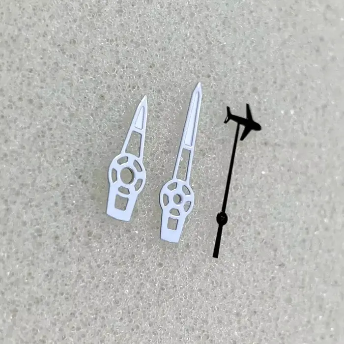 Aiguilles de Montre Vertes pour Avion