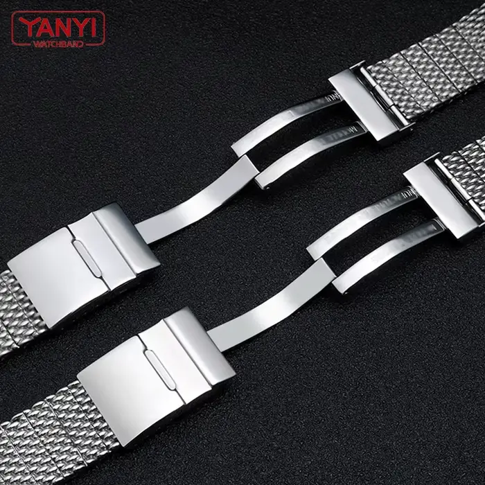 Bracelet de montre en acier inoxydable 316L pour hommes