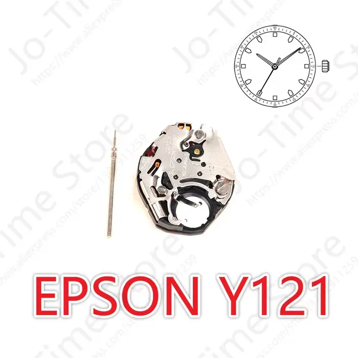 Y121 mouvement Epson Y121f1 montre mouvement à Quartz avec tige de montre accessoires de montre S.Ep