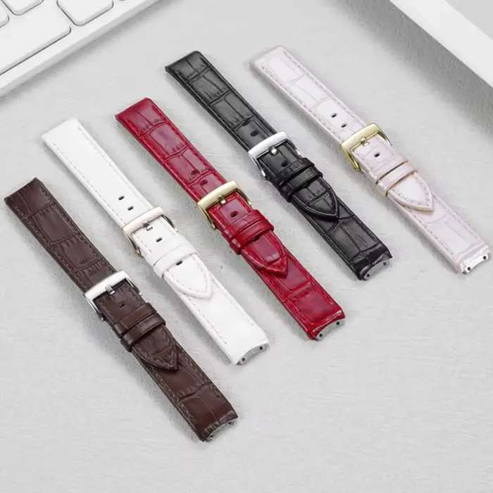 Bracelet de montre en acier inoxydable et cuir de vache pour montres Swarovski, élégant et résistant pour femmes occasions sportives